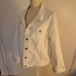 Jones New York White Jeam Jacket Size 1X